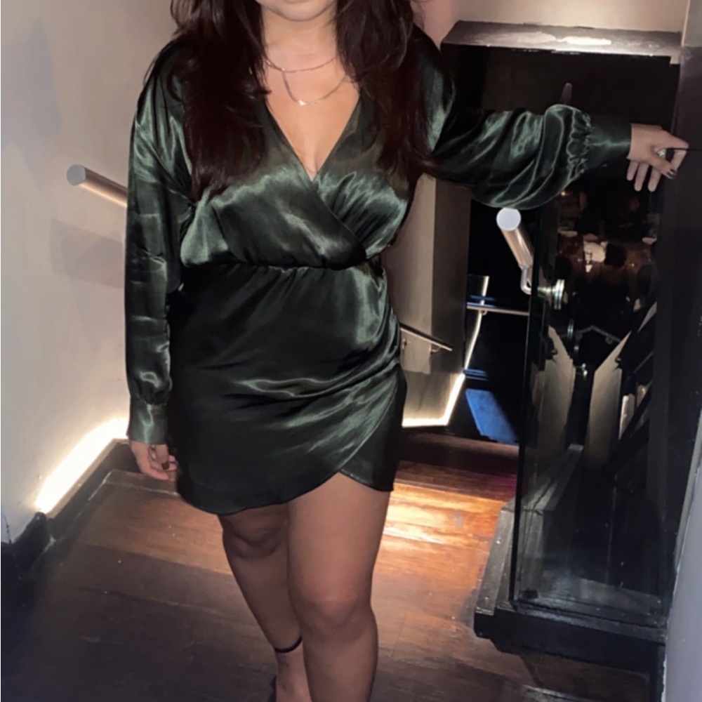 Zara Satin Dress - Gem